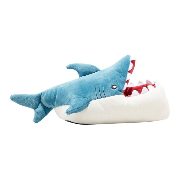 Cat & Jack Kids Boys Knox Shark Ankle Biter Slippers 86004700 Blue M (2-3) - Picture 8 of 10